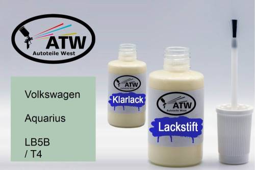 Volkswagen, Aquarius, LB5B / T4: 20ml Lackstift + 20ml Klarlack - Set, von ATW Autoteile West.